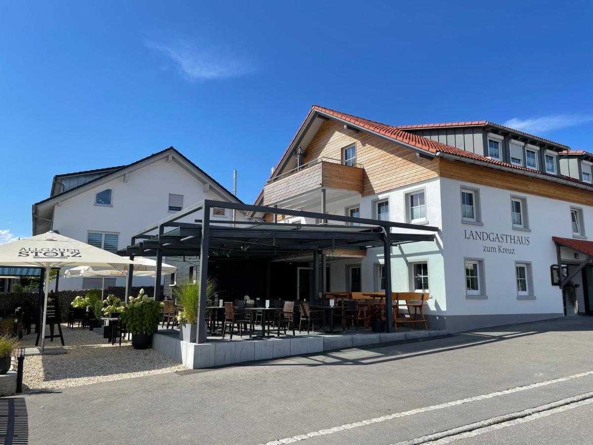 Landgasthaus Zum Kreuz Gbr Isny im Allgäu Exterior foto